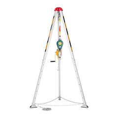 VEVOR 1200 lbs Rescue Tripod Kit – 98.5 ft Cable Winch