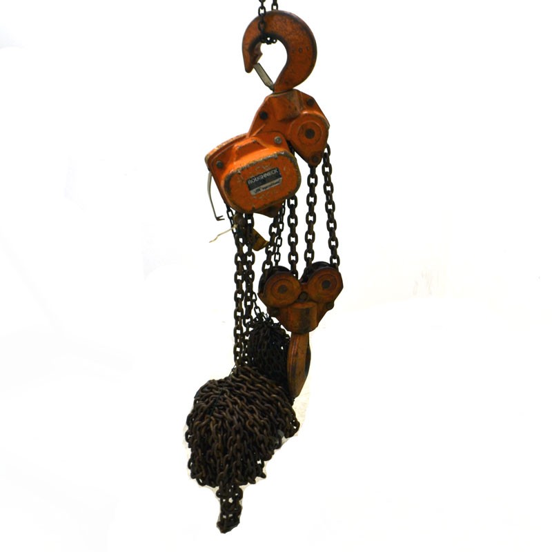 10 Ton Ingersoll Rand Roughneck 20 Foot Lift Chain Manual Fall Chain Hoist
