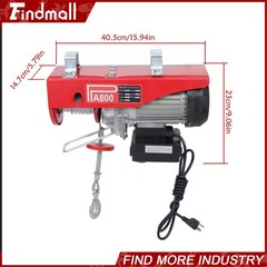 Findmall 1760lb 1350W Electric Hoist Crane Winch w/328ft Wireless Remote Control