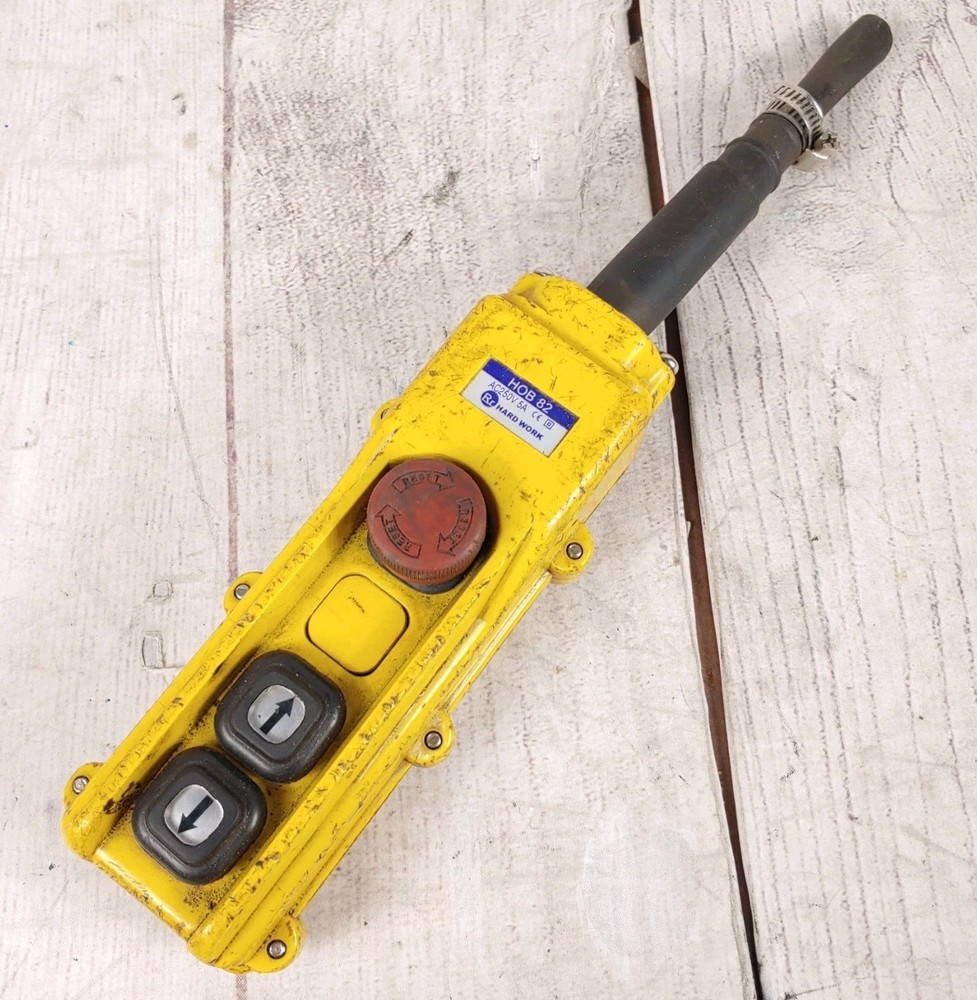 Hard Work HOB 82 – Single Speed Hoist Pendant Control Station 250v 5A – USED