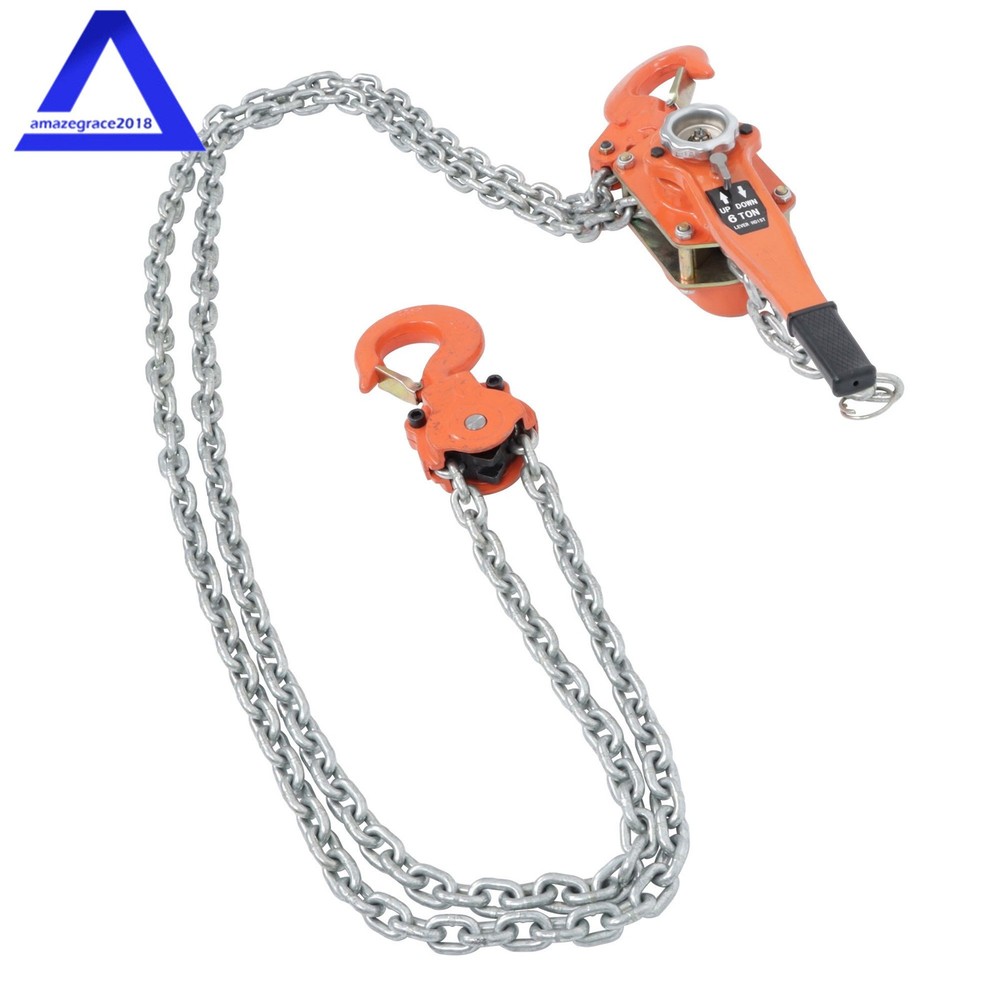 Lever Block Chain Hoist G80 Ratchet Hoist 13200lb / 6 Ton Capacity 10ft Lifter