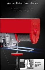 Electric Hoist Home Use Small Crane Lifting Machine Winch Hoist Crane 220V