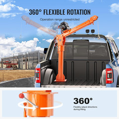 2200 Lbs Electric Pickup Truck Crane with 6000 Lbs Winch for Heavy Lifting