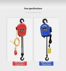 Chain Hoist Electric Hoist 1 T 2 T Crane Remote Control 220V Small Crane Hoist
