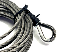 Indeva D213516685 Liftronic Hoist Rope Steel Cable 3.2mm Dia. 7m/23FT Length
