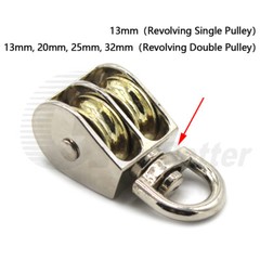 Strong Lifting Single / Double Line Wire Rope Pulley Metal Galvanised 13mm-48mm