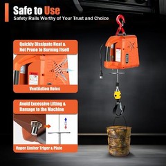 3 in 1 Electric Hoist Winch 1100LBS w/Wireless Remote Control 110V Lift 16ft/min