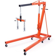 4400lb Heavy-duty Hydraulic Engine Hoist with Lever & Foldable Cherry Picker