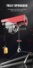 PA400 Mini Electric Hoist with Wireless Remote Control 220V Small Crane Lifter