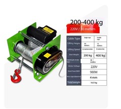 Quick-Lifting Electric Hoist 220V Wireless Remote Control Home Use Crane