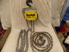 Quality USA Aluminum Alloy 8261 BUDGIT 1/2 Ton Hoist Chain fall 12 feet Lift