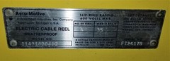 Aero-Motive 125 Amp 3 Phase Weatherproof Electric cord reel w/plug #114131630402