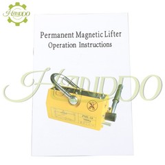 Permanent Magnetic Lifter Lifting Magnet 880 lbs/400 kg 2.5 Safety Factor Orange