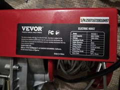 VEVOR Electric Hoist, 1320 lbs Lifting Capacity, 1150W 110V Electric (Read)