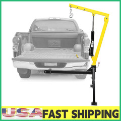 ✨Receiver Hitch Mounted Hydraulic Swivel Pickup Truck Crane,1000 lbs,360° Swivel