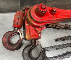 Coffing Hoist 1 Chain-1 1/2 Ton 2 Chain-3 Tons Chain Hoist Used Surplus