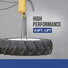 Strongway Electric Chain Hoist, 1-Ton Load Capacity, 9.8ft. Lift
