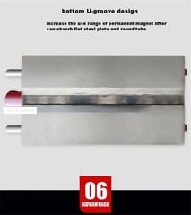 400kg Permanent Magnet Lifter Magnet Chuck Crane Magnetic Lifting Device