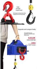 Mini Electric Hoist, Small Home-Use Lifting Motor, Wireless Remote Control Hoist
