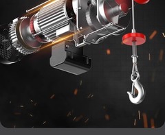 220V Miniature Electric Hoist Wireless Remote Control Small Crane Home Lift