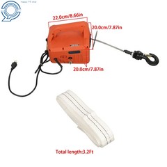 1100lbs/500kg 3in1 Portable Electric Hoist Winch Wire/Wireless Remote Control