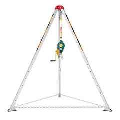VEVOR 1200 lbs Rescue Tripod Kit – 98.5 ft Cable Winch