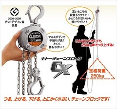 KITO CX003 Chain Block CX 250kg x 2.5m With Overload Limiter Japan NEW