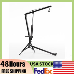1000 Lbs Hydraulic Pickup Hitch Mounted Davit Crane,Portable Hoist for Truck NEW