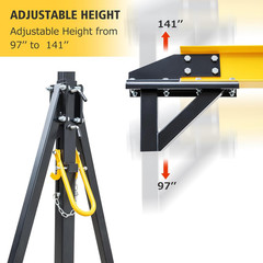 2 Ton Adjustable Gantry Crane – 4400 Lbs Capacity for Warehouse & Construction