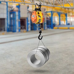 1300W Electric Hoist 500lbs Portable Winch Crane Lift 95ft Lifting Wired Control