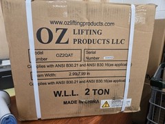 New OZ Lifting Products OZ2QAT 4,000 Lb Max Load Capacity Quick Adjust Trolley