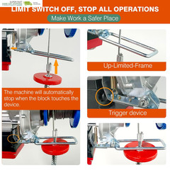 Electric Hoist with Remote Control,1760Lbs Electric Hoist 110 Volt,Electric Hois