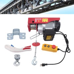 500kg/1100lb Electric Hoist Winch Lifting Crane Garage Lift Crane+Remote Control
