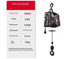 Electric Hoist 220V Home Use Mini Crane Lifter Remote-Controlled Electric Hoist
