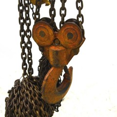 10 Ton Ingersoll Rand Roughneck 20 Foot Lift Chain Manual Fall Chain Hoist