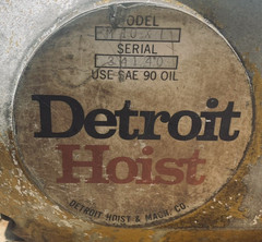 Detroit Hoist & Crane Co. 5-Ton Hoist