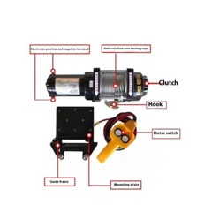 Electric Winch Car 12v24v Electric Hoist Buggy Winch Car Winch Self Rescue