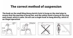 Double-hole Small Diamond Electric Hoist Suspended Wire Rope Portable Lifts