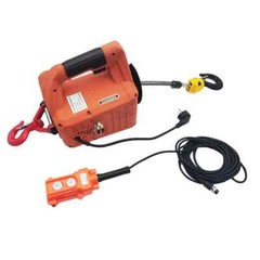500KG Load Portable Electric Winch Traction Hoist Manual/Remote Control