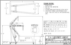VESTIL FOLDABLE ENGINE HOIST/CHERRY PICKER – 1,000-4,000 LB CAPACITY – EHN-40-C