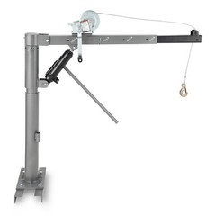 Folding Hydraulic Pickup Truck Crane 360° Engine Bed Hoist with Winch 1000 LBS