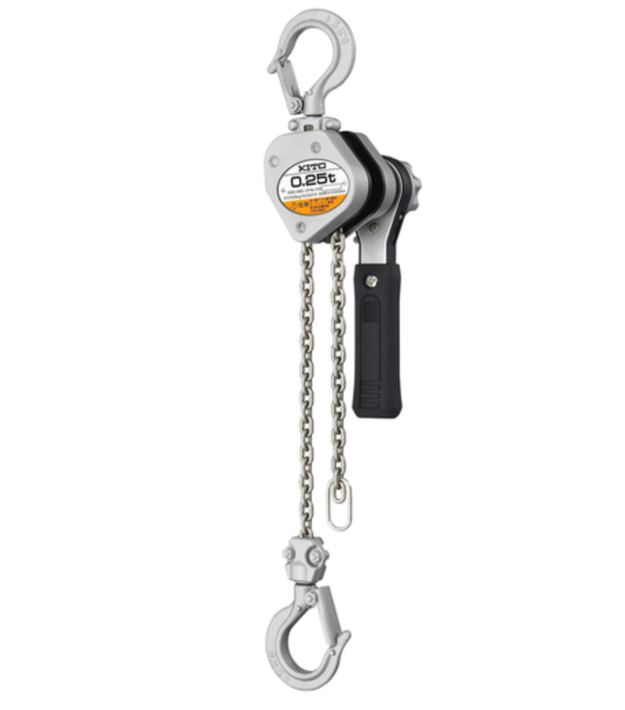 KITO LX005 0.5 Ton Lever Hoist 1.2m Chain Block Compact Manual Hoist Japan
