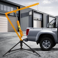 ⭐Hydraulic Hitch Mounted 360°Swivel Truck Bed Crane 1000LB for Lifting Heavy Mot
