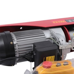 1 Ton/2200LB Electric Wire Cable Hoist Winch Crane Hoist & Remote Control 1800W