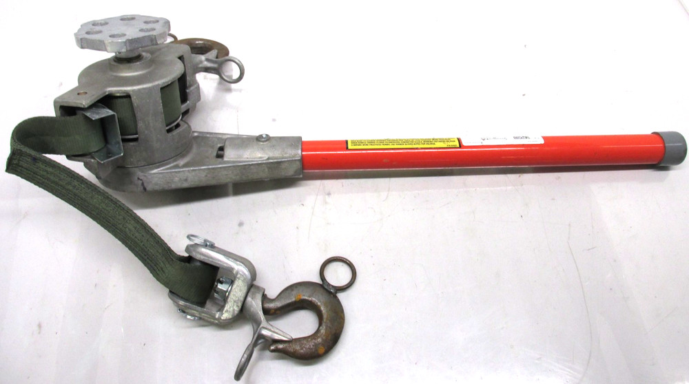 Chance Hoist 1 Ton Hot Stick Ratcheting Strap Hoist Used BR