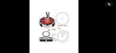 MUTUACTOR Neodymium Fishing Magnet,Double Sided 1100lb Magnet, Silver