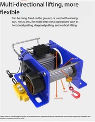 Winch Remote Control Electric Hoist Fast Crane Lifting Lowering Traction
