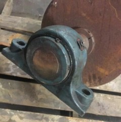 Crane Pulley Sheave Chain Pulley Baldor Pillow Blocks 064484 7K15 3-3/8″ Shaft