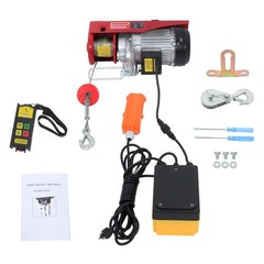 1320lbs Mini Electric Hoist 14ft Wired+328ft Wireless Remote Control 110V 1150W