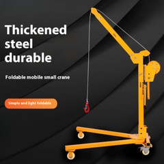 Mobile Small Portable Collapsible Crane Hand Crank Small Crane Lifter New